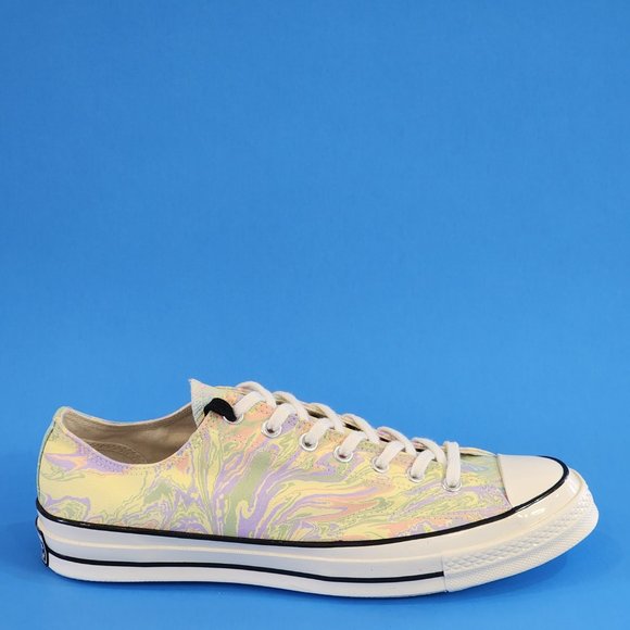 Converse Chuck 70 Low Ox Multicolor Marble Canvas Unisex Sneakers 167374C NWT - Picture 2 of 6